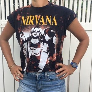 Nirvana graphic T Monochrome Tie Dye